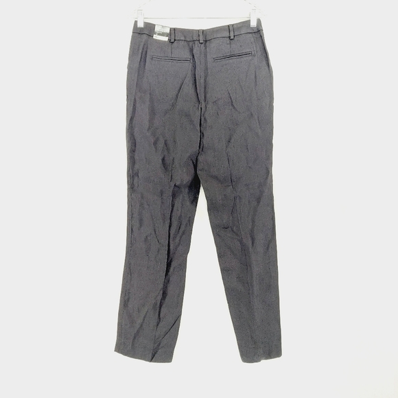 New Jones New York Slim Fit Black Pockets Linen Blend Career Capri Pants P6208 - Picture 4 of 9